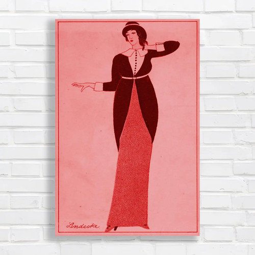 Vintage 1920s fashion lady - vintage,