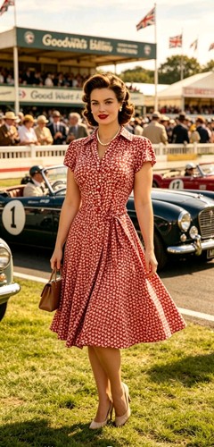 Vintage 1940s 1950s - , red