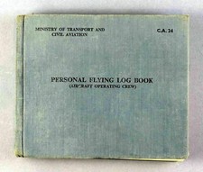 BRITISH EUROPEAN AIRWAYS PILOTS LOG BOOK 1956-60 BEA DOUGLAS DC-3 VISCOUNT