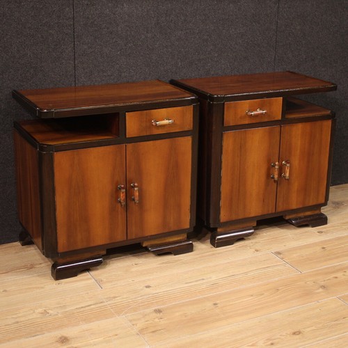 Pair night stands art - , deco