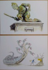TALOS , HYDRA Jason and the Argonauts, drawing PRINTS Ray harryhausen inspired 