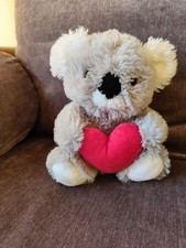 Asda Grey Koala Valentine Love Red Heart Soft Plush Toy Approx 10'