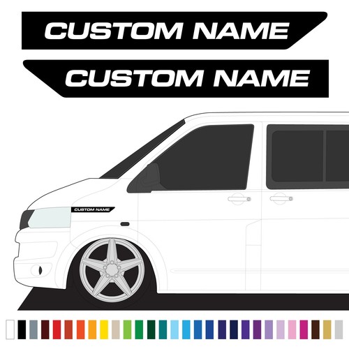 Custom personalised van name - van,