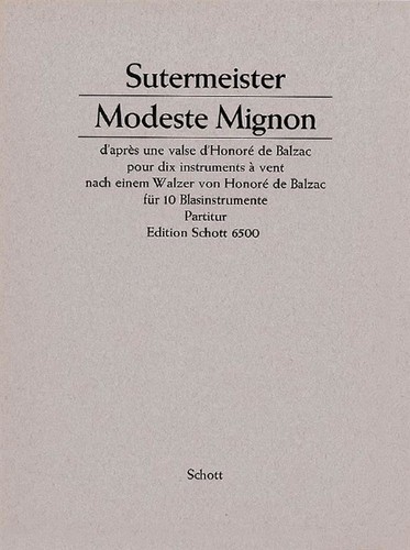 Modeste mignon score - mignon, flutes