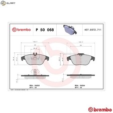 BRAKE PAD SET DISC BRAKE P 50