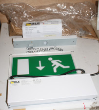 BLE EMERGENCY HANGING EXIT SIGN BE3/T5LED/M3/W  C/W DOWN RUNNING MAN  LEGEND