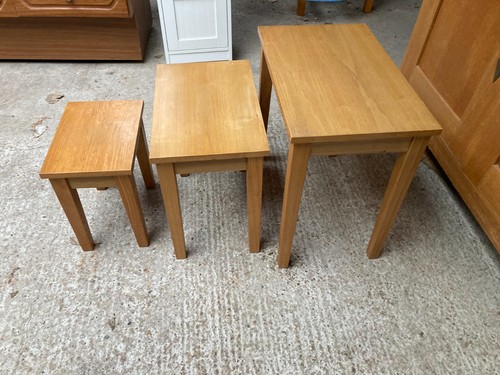 Brown nest tables - 3, with