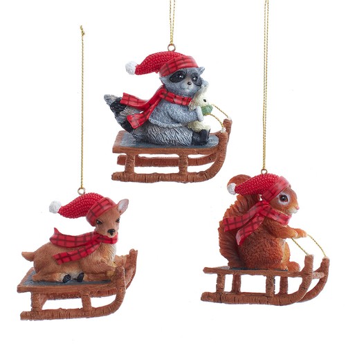 Lodge animals sled - animals,