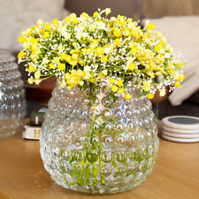 Bobble Fish Bowl Vase Clear Recycled Glass Home Flower Display Table Centrepiece