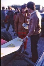 PHOTO  JO SEPPI SIFFERT AT THRUXTON ON 12 APRIL 1971WITH HIS LIFELONG FRIEND JEA