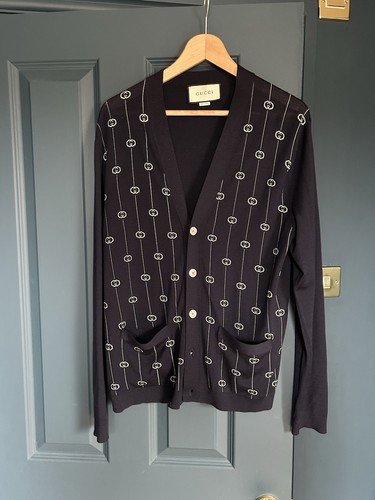 Men gucci navy cardigan - gucci,