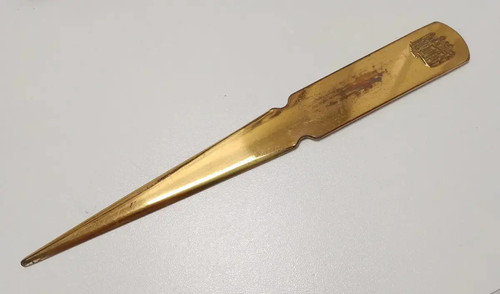 Vintage brass letter - letter, opener