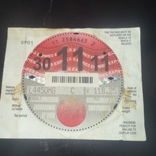 Collectable  Tax Disc PLG -