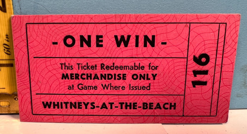 Vintage amusement park ticket - vintage,