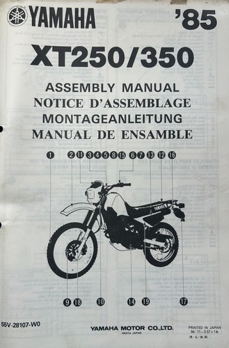 Yamaha xt250 xt350 1985 - xt250, /