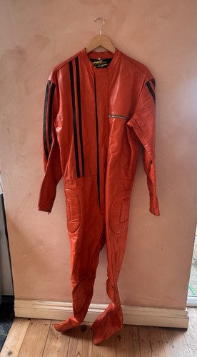 Vintage leather racing suit - vintage,