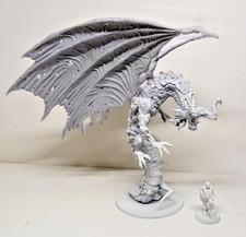 Huge Undead Dragon Dungeon and Dragons Pathfinder Frostgrave RPG Miniature