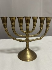 Menorah 7 branches Menora original Brass Cooper vintage design