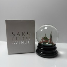 Vintage Saks Fifth Avenue San Francisco California Musical Snow Globe RETIRED