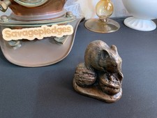 Mouse Eating Walnuts Ornament
