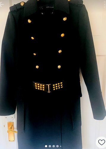 Zara military style coat - military,