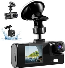 3 Channel Dash Cam for Cars, 1080P HD In Car Camera Dashcam for Cars, Dash Cam 