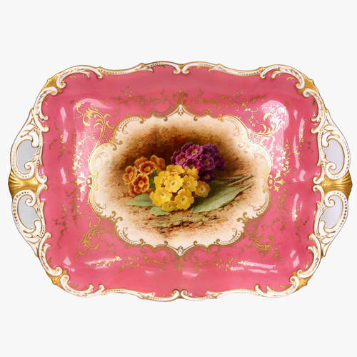 Coalport pink plate - coalport, chivers