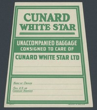 Vintage Cunard White Star Ltd