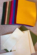 5mm thick felt pieces mixed colours 