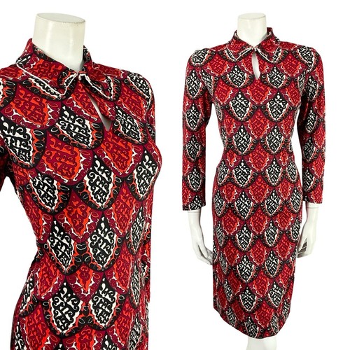 Vtg 60s 70s - white, red