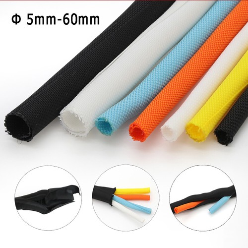 Self closing braided - self, cable
