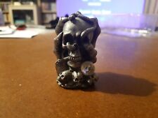 Skull In Claw Snakes Rip Grave Heavy Pewter Figurine Magical Occult Collectable
