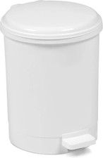 White Waste Bin With Removable