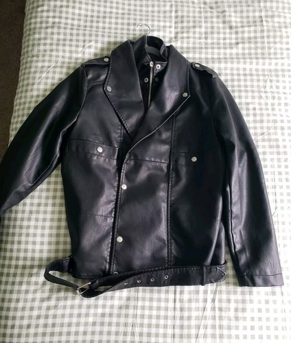 Plt leather biker - jacket, size
