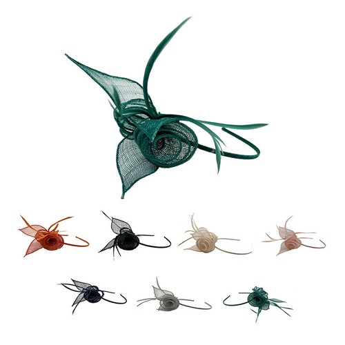 Fascinator feather flower - fascinator,