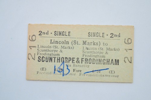 Railway ticket btc lincoln - ticket,