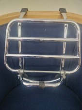 Vespa GTS 125-300  Chrome Front Legshield Fold Down Rack / Carrier