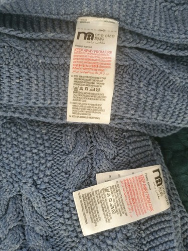 Mothercare blue blanket - x,