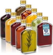 10 Pack 100ml Glass Flask