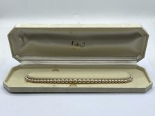 Vintage Boxed Lotus Graduated Pearl Necklace 