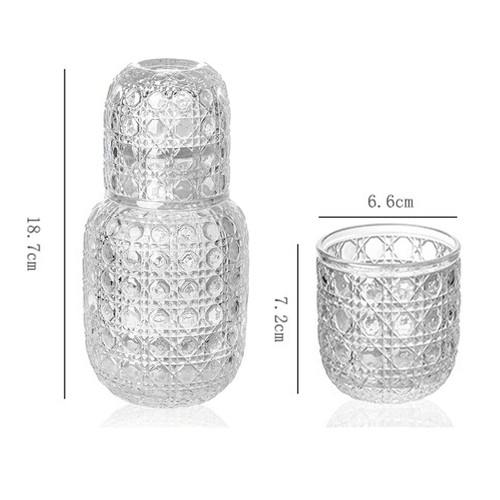 Bedside water carafe set with - carafe,