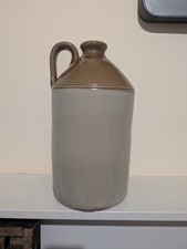 Earthenware Stoneware Glazed Vintage Pot With Handle Home Decor Antique