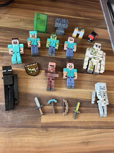 Mattel minecraft figures mixed - mattel,