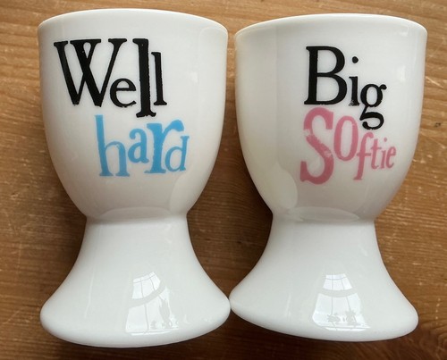 Novelty egg cups well - egg, "well