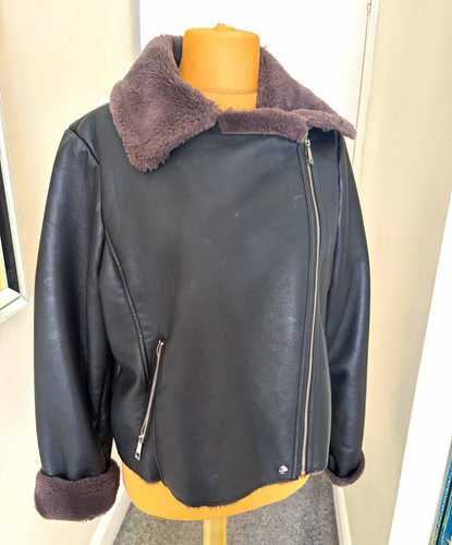 Mng women black faux - mng,