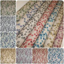 EUCALYPTUS LEAVES Linen Look Cotton Fabric Curtains Cushions Leaf 7 Colours