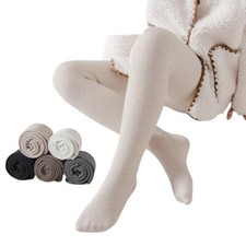 Baby & Girls Plain Tights Soft Touch Cotton Rich School Uniform Warm Thick