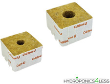 Rockwool Cultilene Cubes Grow Blocks Small Large Hole Hydroponics Pot 3" 4" 6"