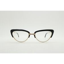 50s vintage pointed cat eye glasses. Sophisticated brow line optical frame