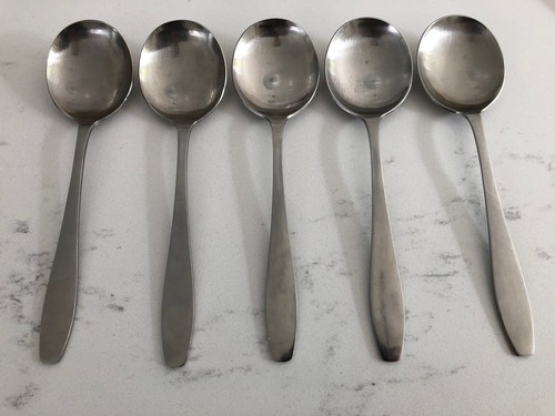 Old hall soup spoons - soup,